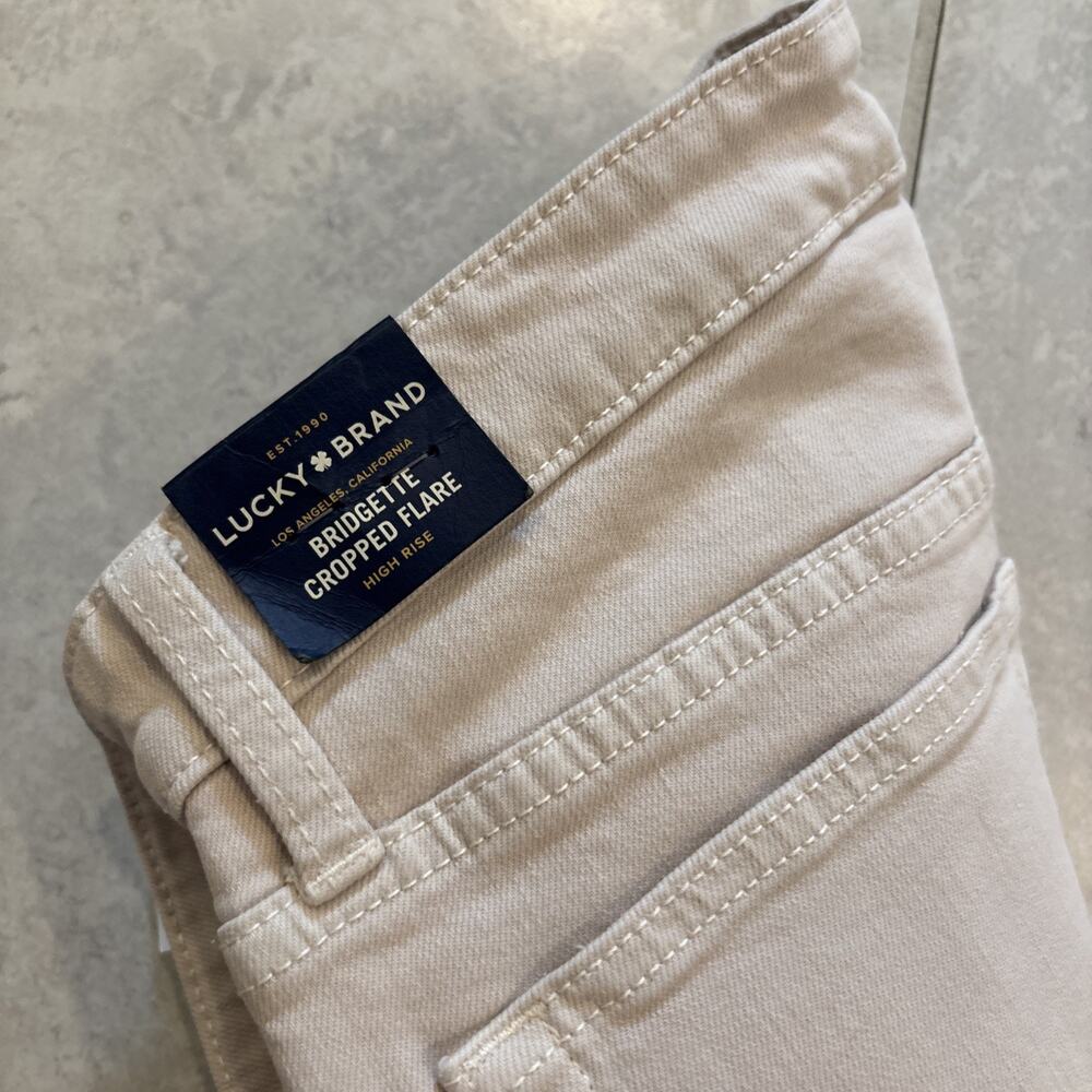 Lucky Brand Bridgette Women's Jeans Cropped Flare Leg Denim Light Pink Sz 31/26 - Picture 6 of 6